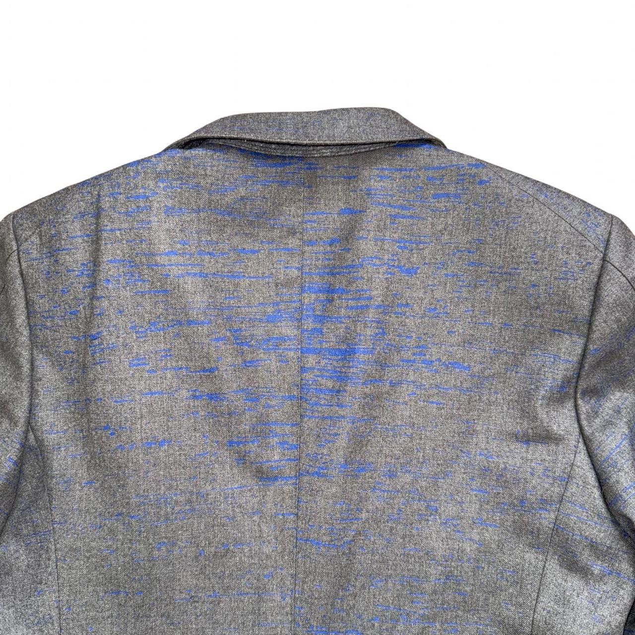 SONGZIO SONGZIO wool grey with blue elements jacket Size 50R - 5 Thumbnail