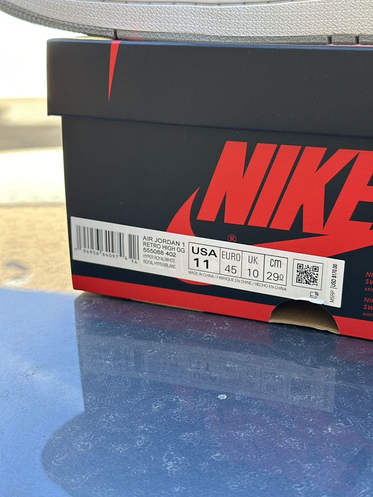 Jordan Brand Jordan 1 hyper royal Size US 11 / EU 44 - 6 Thumbnail
