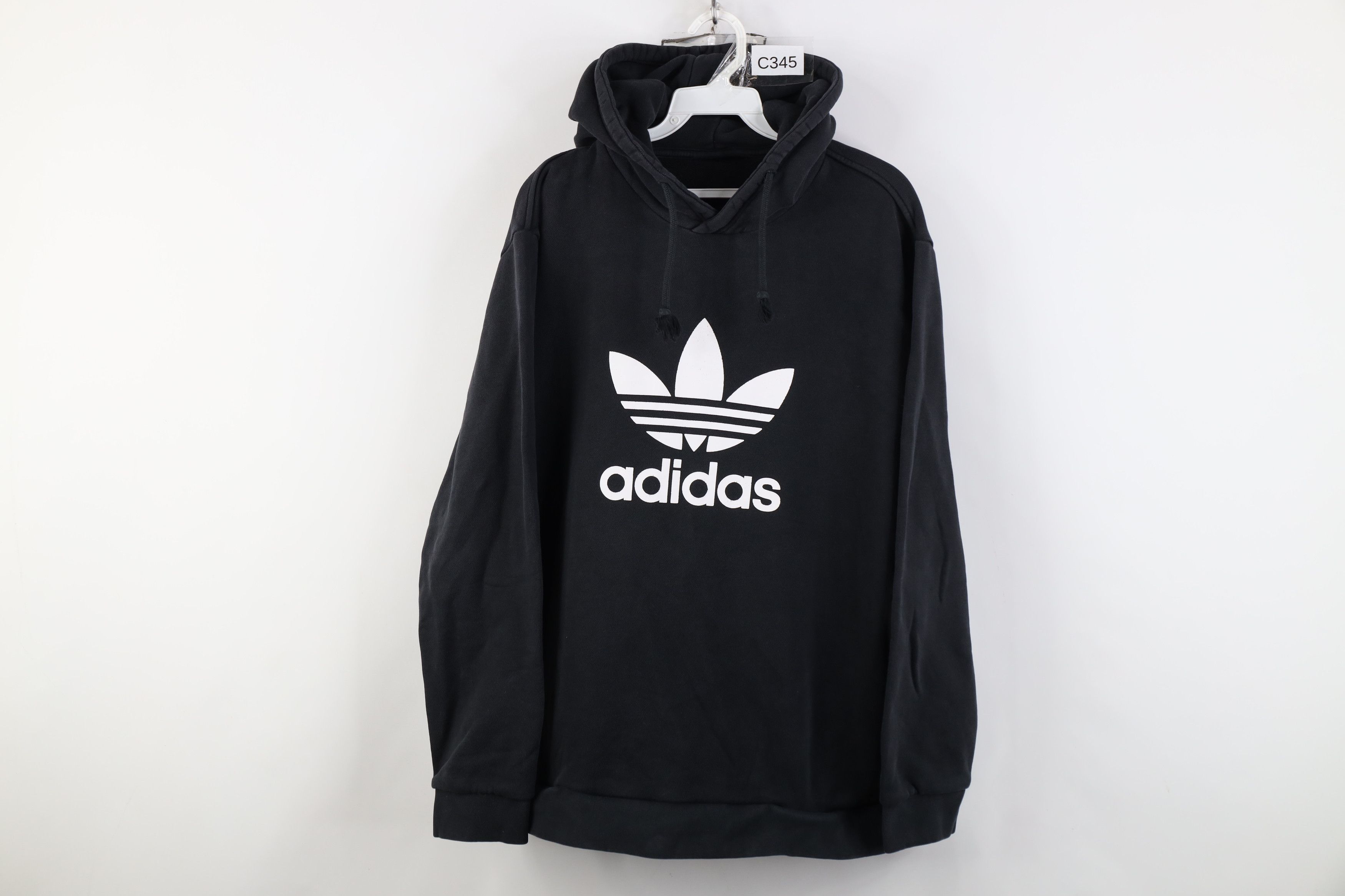 Adidas Vintage Y2K Adidas Spell Out Heavyweight Hoodie Sweatshirt Size US L / EU 52-54 / 3 - 1 Thumbnail