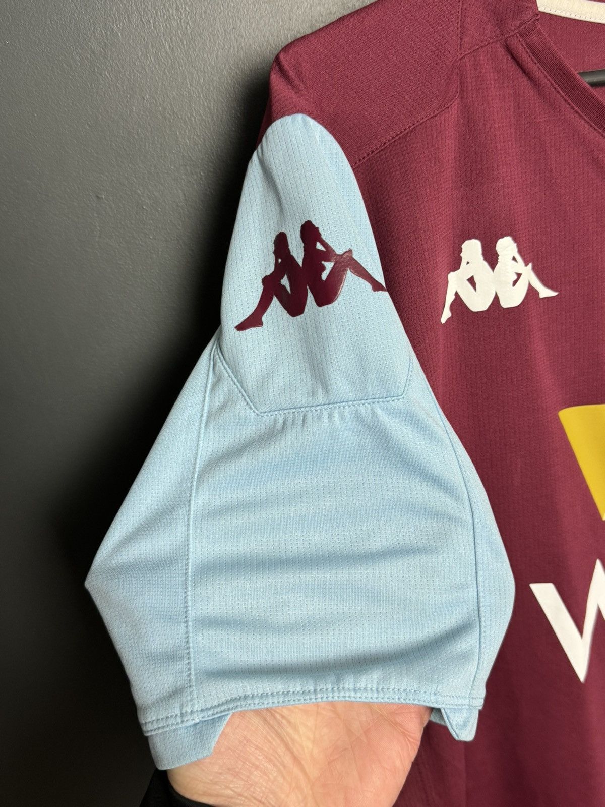 Kappa Aston Villa 19/20 Home Football Jersey Size US XL / EU 56 / 4 - 5 Thumbnail