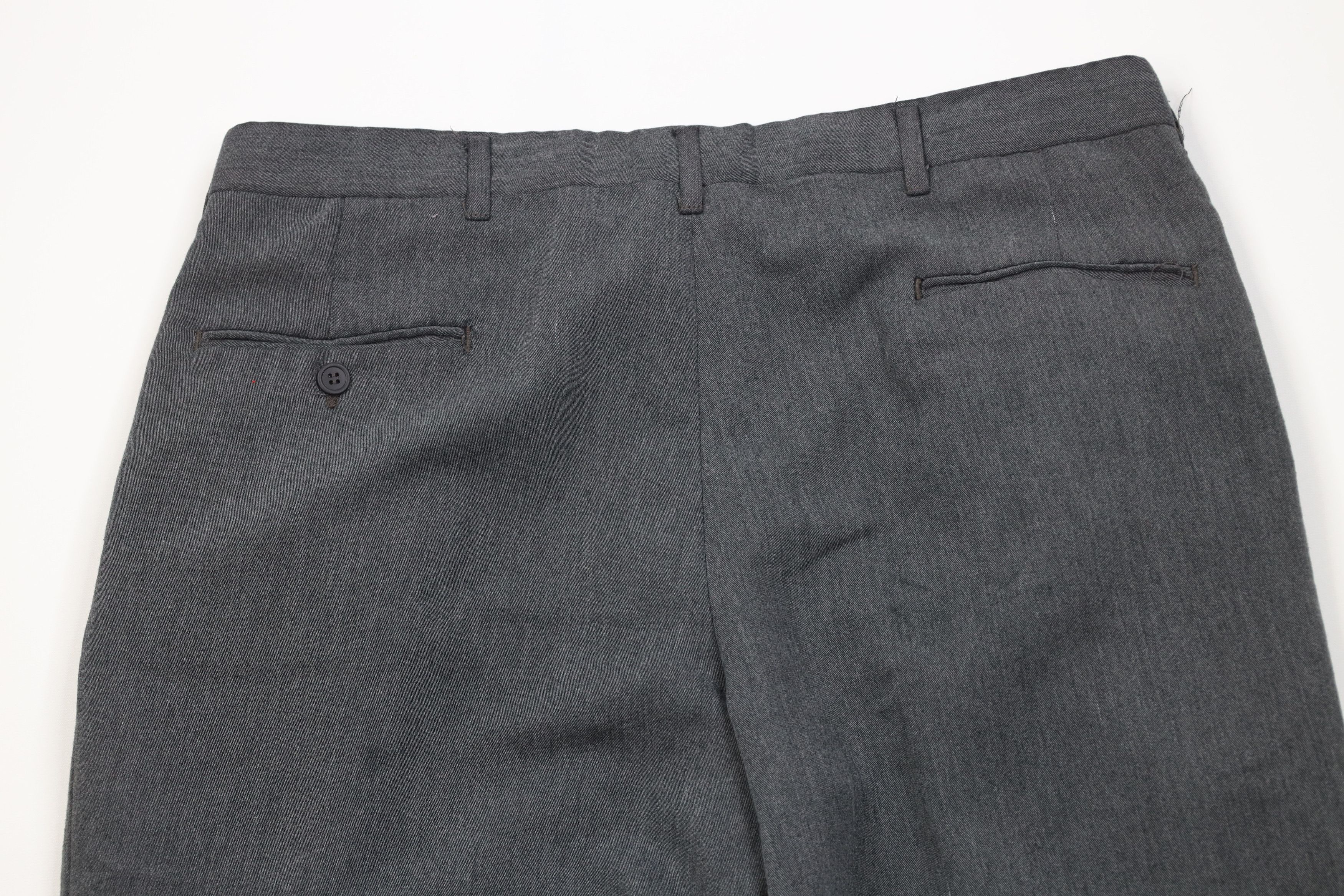 Vintage Vintage 90s Rayon Gabardine Blend Wide Leg Chino Pants Gray Size US 36 / EU 52 - 11 Thumbnail