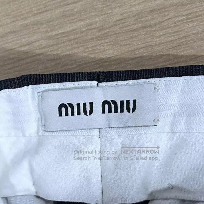 Miu Miu Miu Miu 44 Gray long trousers Size 28" / US 6 / IT 42 - 5 Thumbnail