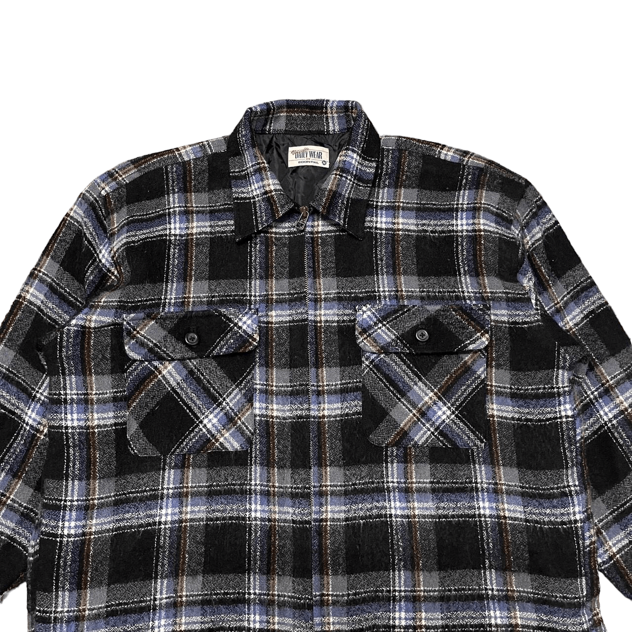 Japanese Brand Vintage Daily Wear by Boon Pal Flannel Acrylic Jacket Size US M / EU 48-50 / 2 - 2 Thumbnail