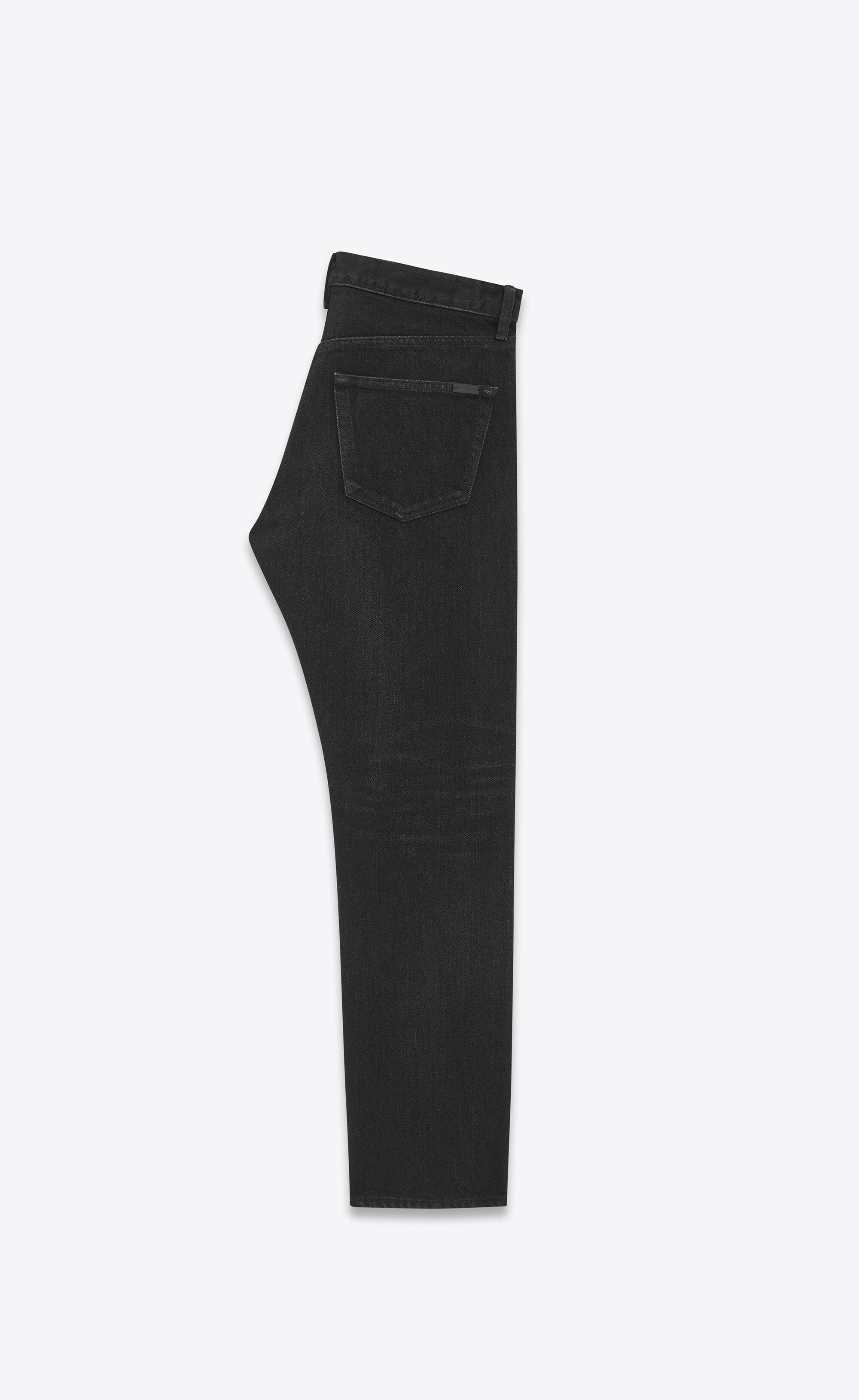 Saint Laurent Paris Saint Laurent D34 Mick Jeans - Osaka Black Denim Size US 34 / EU 50 - 6 Thumbnail