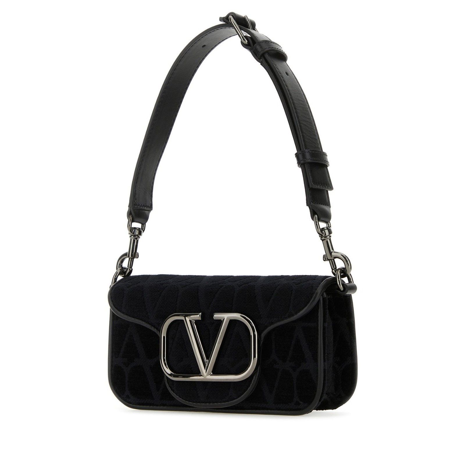 Valentino VALENTINO GARAVANI Mini Toile Iconographe Loco Black Leather Size ONE SIZE - 2 Thumbnail