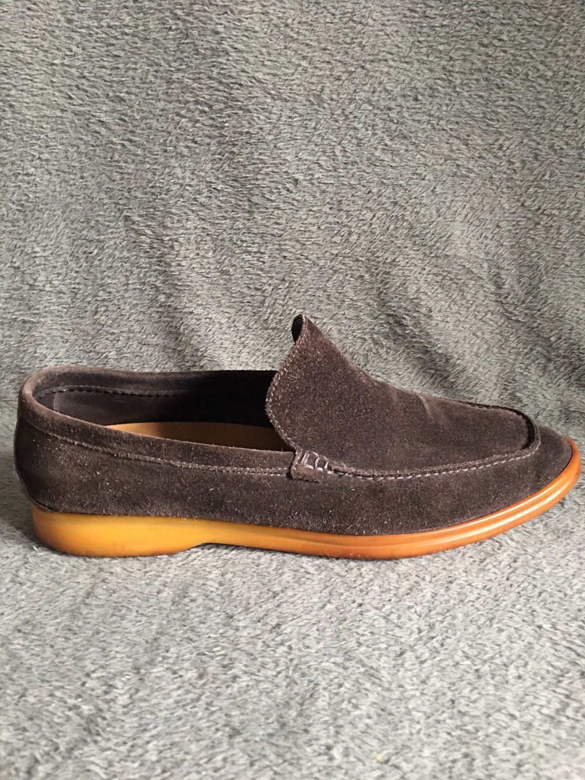 Loro Piana Loro Piana Grey Brown Suede Leather Men Loafers EU 40.5 Size US 7.5 / EU 40-41 - 7 Thumbnail
