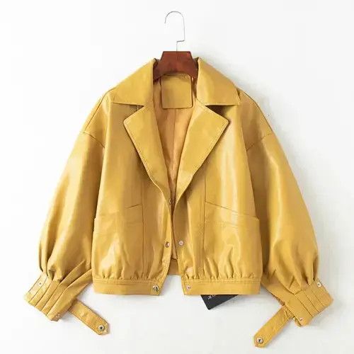 Japanese Brand × Vintage Leather Jacket Single Breasted Short Motorcycle Punk Coat Size L / US 10 / IT 46 - 1 Thumbnail