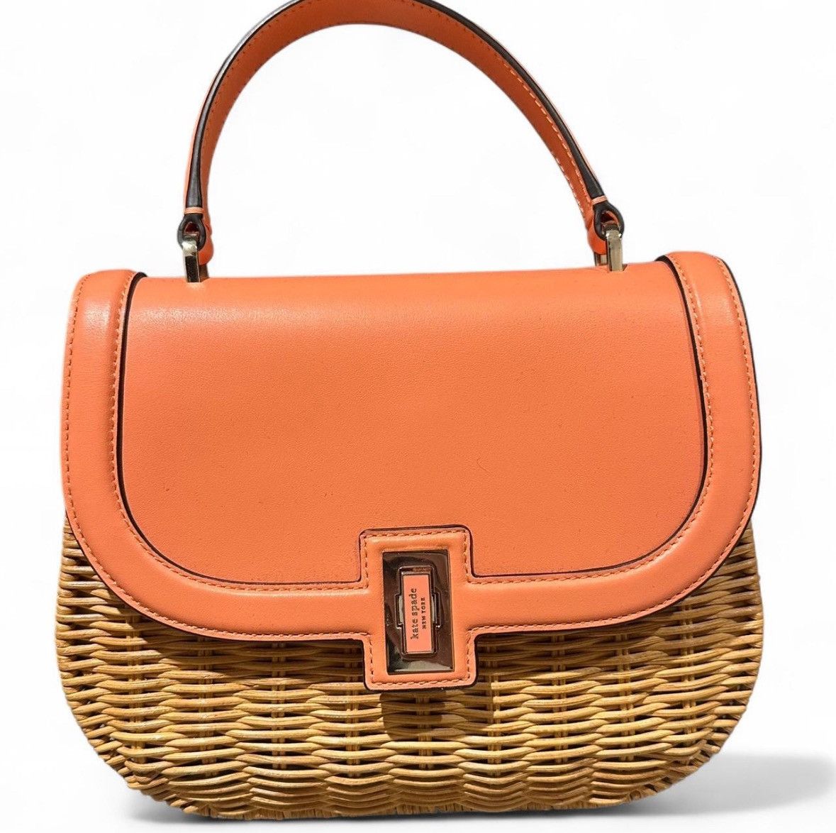 Kate Spade Gracie Wicker Medium Top-handle Bag - Pink Size ONE SIZE - 2 Thumbnail