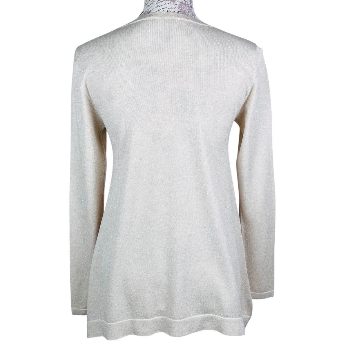 Peserico Peserico Tricot Womens Merino Silk Cashmere Pullover Sweater Size S / US 4 / IT 40 - 4 Thumbnail