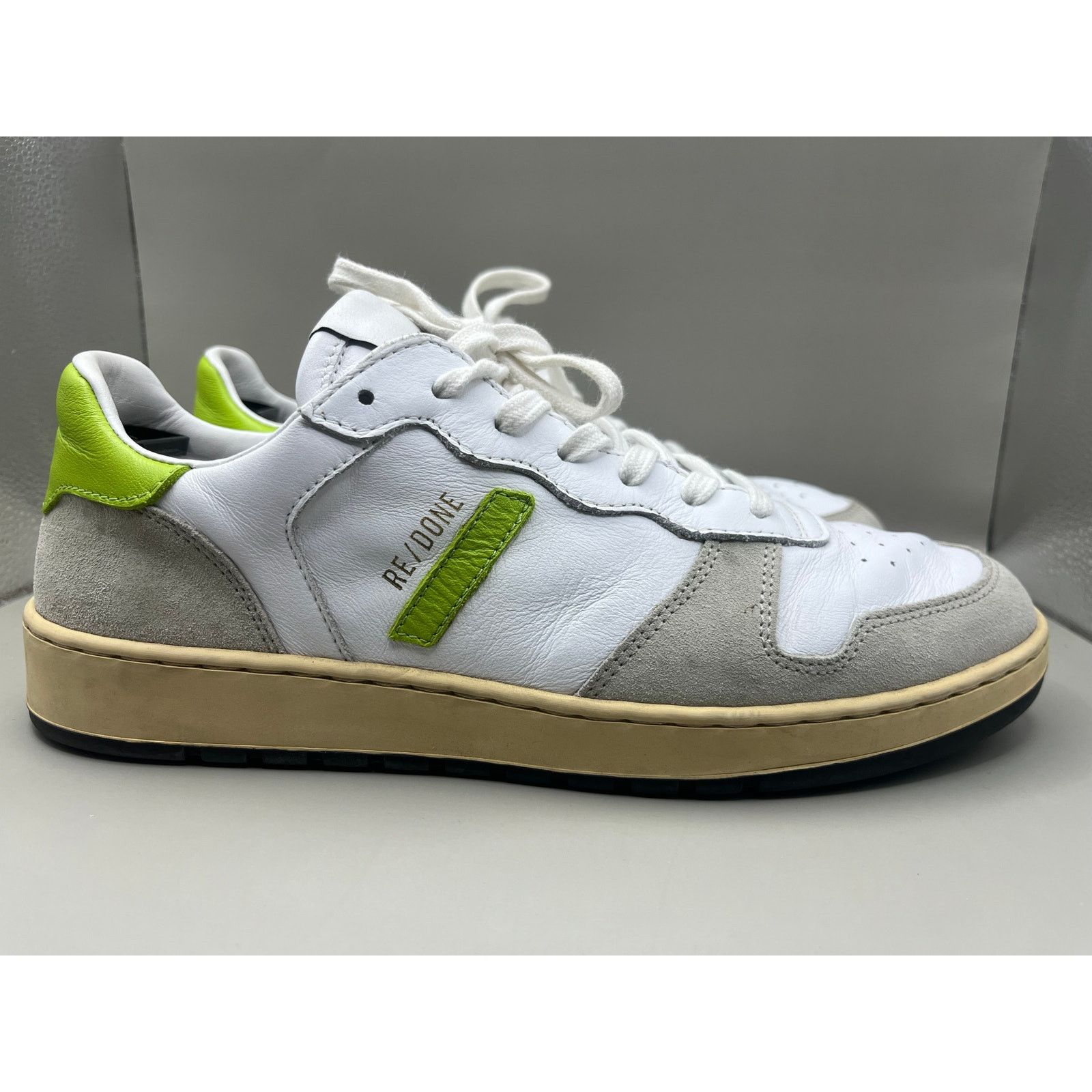 RE/DONE REDONE Sustainable Basketball Block Leather Suede Sneakers Size US 8.5 / IT 38.5 - 3 Thumbnail