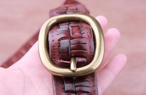 VIBE Rare Leather Braided Belt Size ONE SIZE - 5 Thumbnail