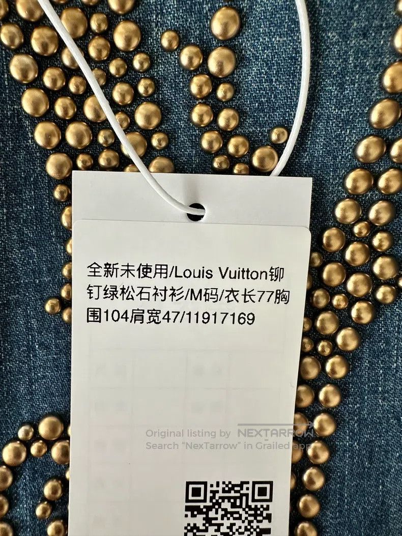 Louis Vuitton Louis Vuitton Studded Turquoise Shirt Size US M / EU 48-50 / 2 - 7 Thumbnail