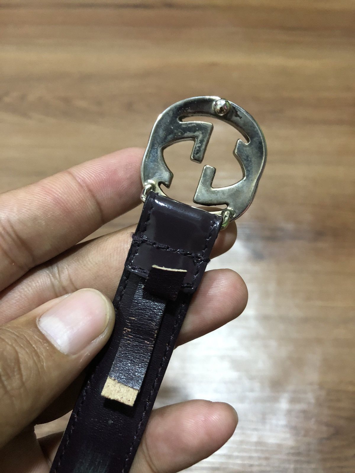 Gucci Vintage Gucci GG Buckle Belt Size ONE SIZE - 4 Thumbnail