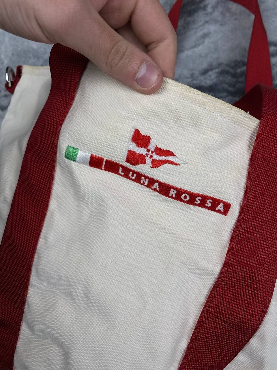 Prada Prada Prada Luna Rossa Tote Bag Women White Size ONE SIZE - 10 Thumbnail