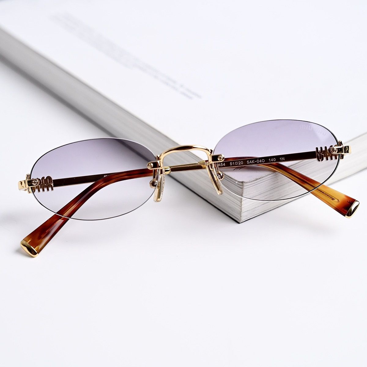 Miu Miu MIU MIU 0MU A54S 5AK04O SUNGLASSES Size ONE SIZE - 9 Thumbnail