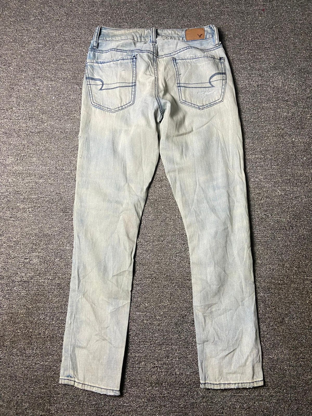 American Eagle Outfitters American Eagle Distressed Denim Ripped Jeans (152) Size US 27 - 2 Thumbnail