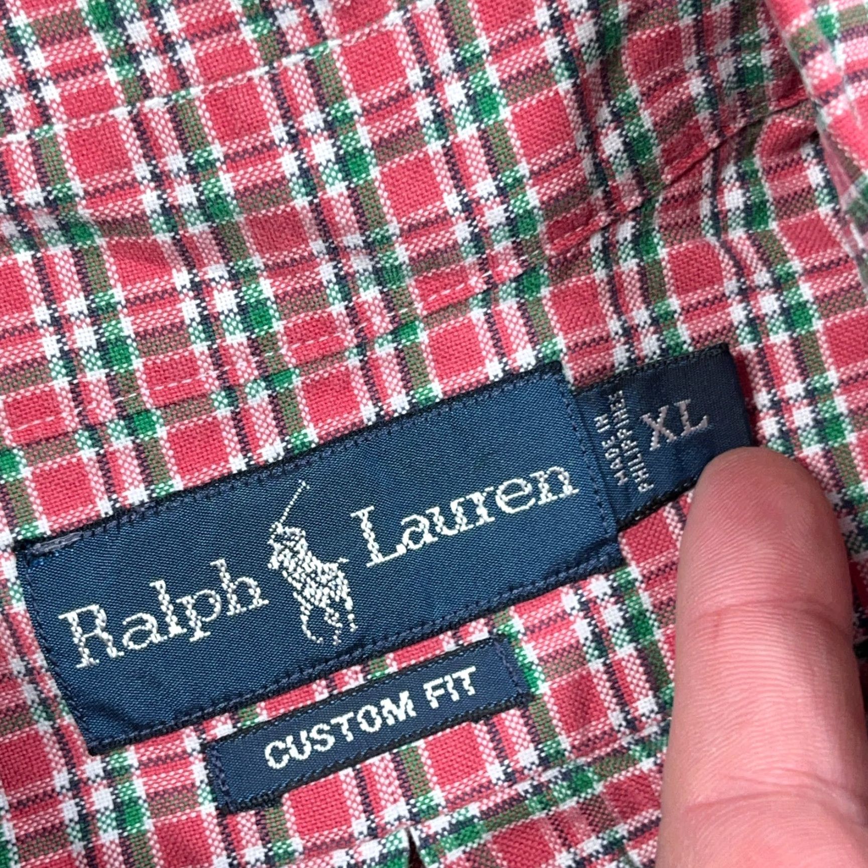 Ralph Lauren Ralph Lauren Shirt Men XL pink green Plaid Button-Up OCBD Mens Size US XL / EU 56 / 4 - 5 Thumbnail