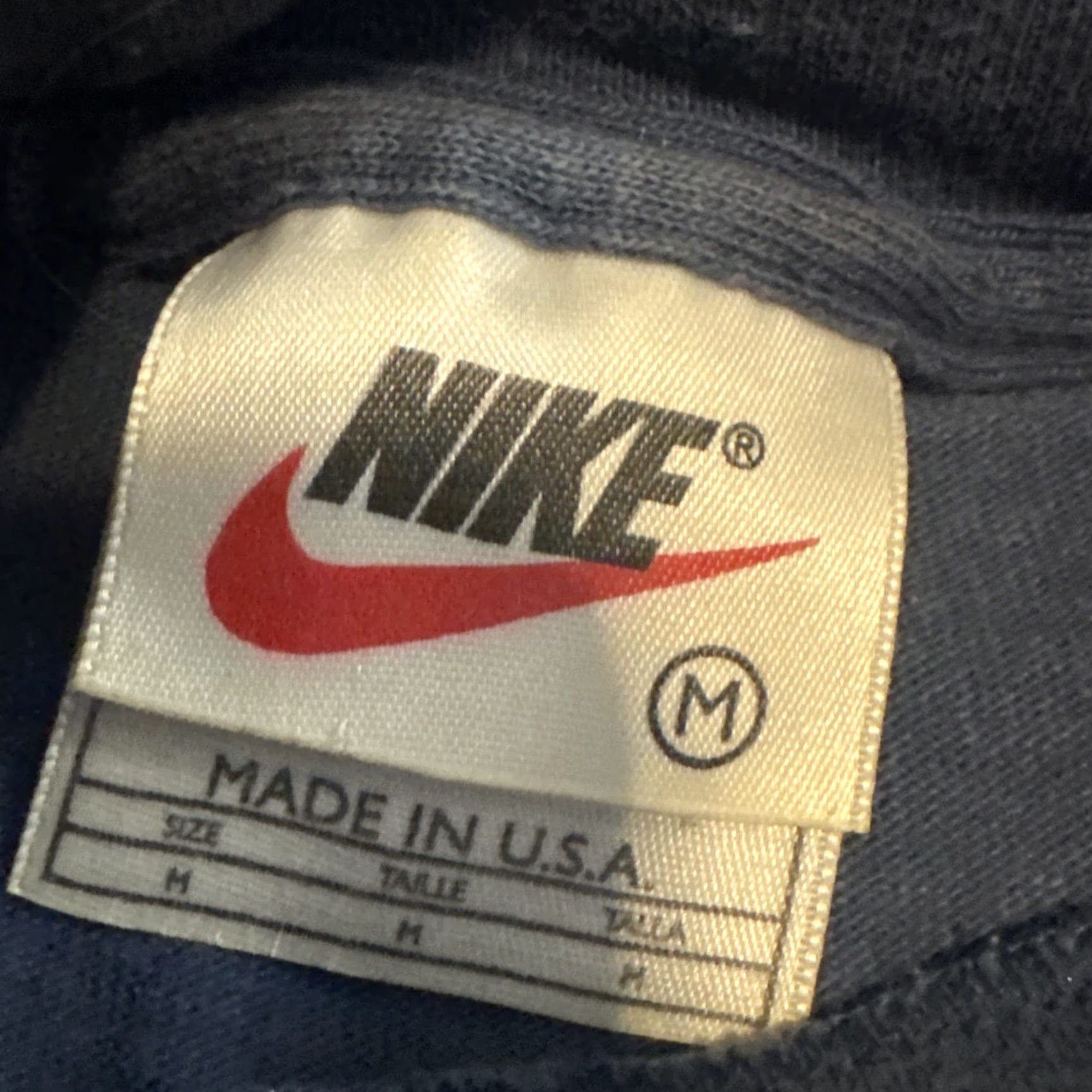 Nike VINTAGE Nike Spell Out Swoosh Mock Neck Shirt M Light Blue 90s Mens Size US M / EU 48-50 / 2 - 6 Thumbnail