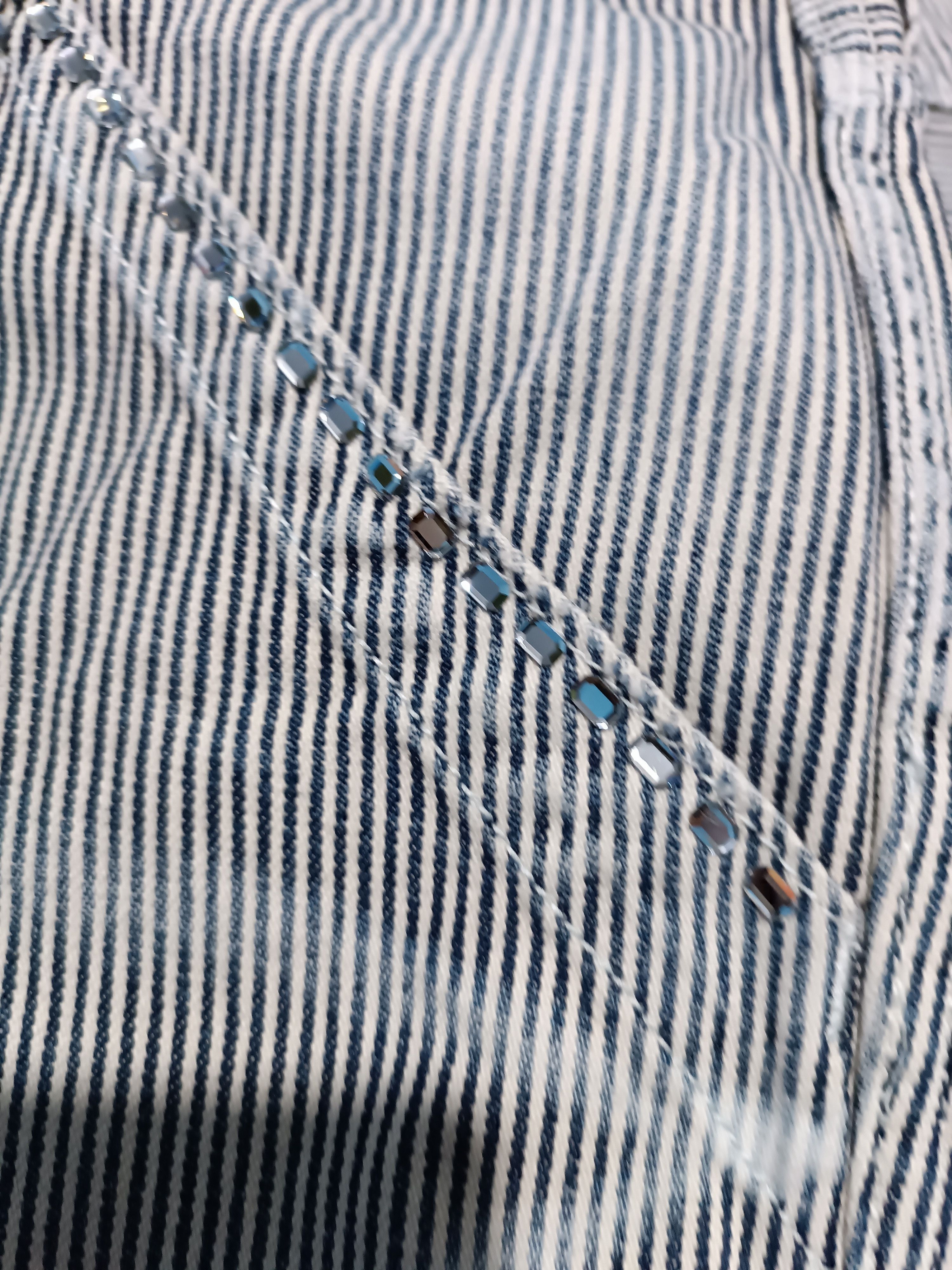 roarguns Roarguns Hickory Stripe Faded Wash Bootcut Flare Pant Size US 30 / EU 46 - 9 Thumbnail