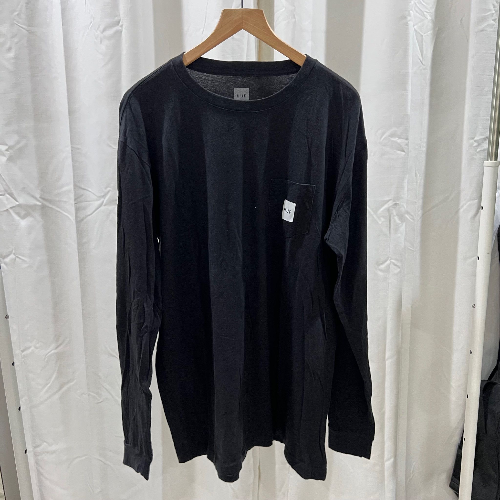 HUF Checkered Logo Long Sleeve Shirt - Purchased in Tokyo