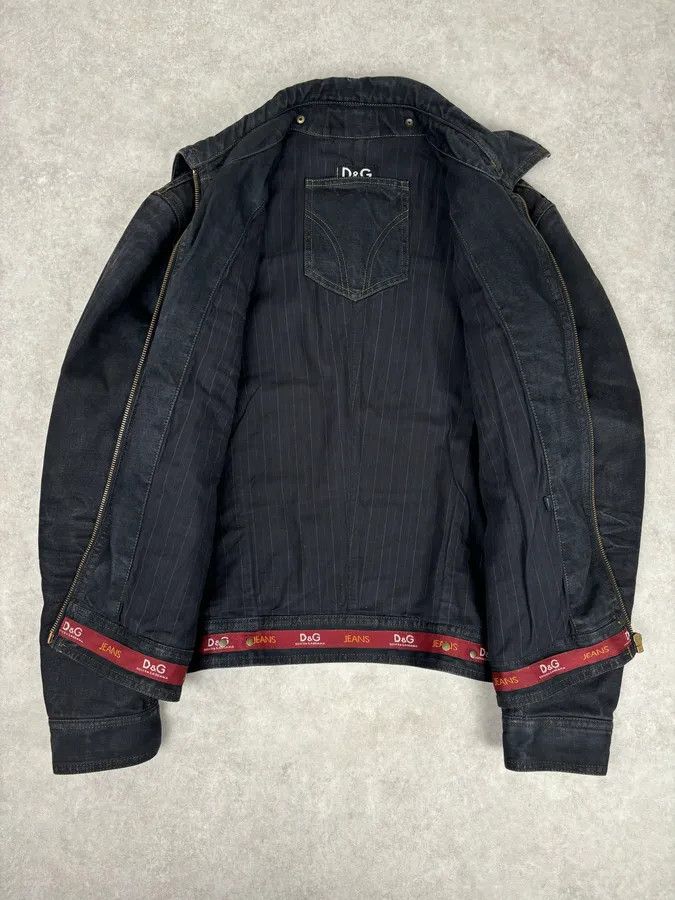 Dolce & Gabbana AW2003 Dolce & Gabbana Black Faded Denim Raw Denim Jacket Size US L / EU 52-54 / 3 - 7 Thumbnail