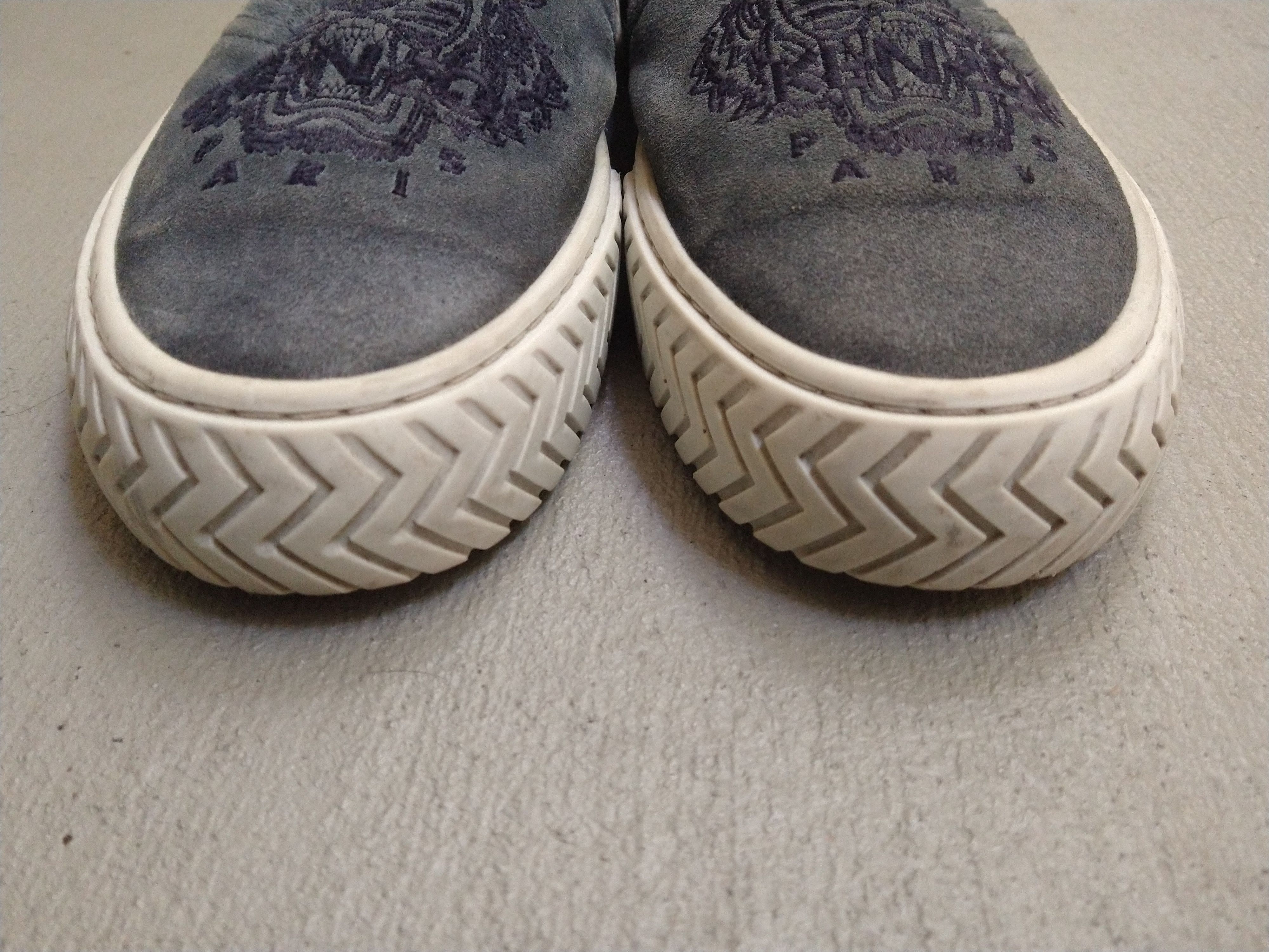 Kenzo Kenzo Sneakers Size 12 45 Blue Suede Tiger Slip Ons Italy Size US 12 / EU 45 - 3 Thumbnail