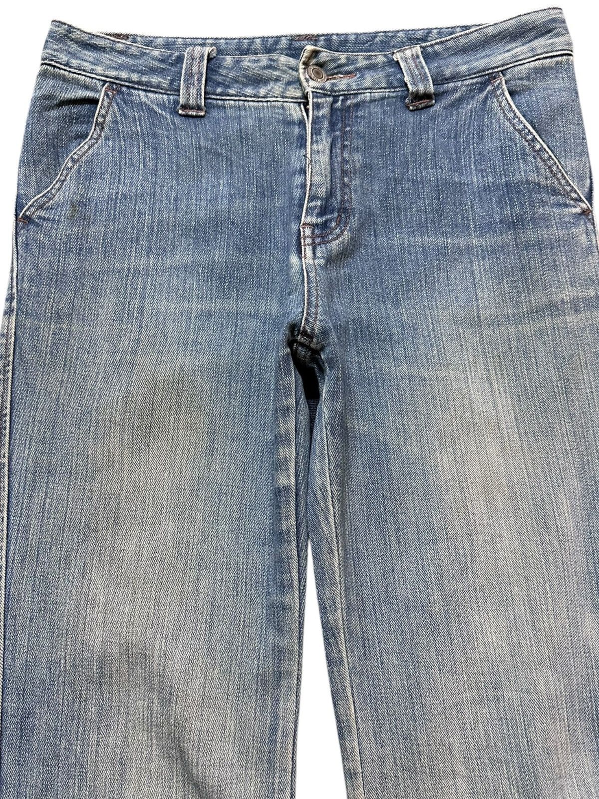 POST ARCHIVE FACTION (PAF) Vintage Japanese Brand Flare Bootcut Faded Distressed Denim Size US 30 / EU 46 - 2 Thumbnail