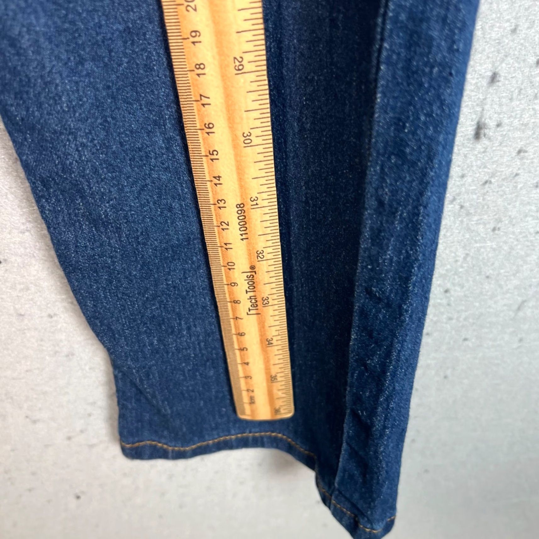 Vintage Indigo Homme Mens Jeans 36 x 30 Slim Denim Stretch Cotton 5-Pocket Straight Blue Regular Size 36 Inseam 28 Vintage: No Size US 36 / EU 52 - 7 Thumbnail