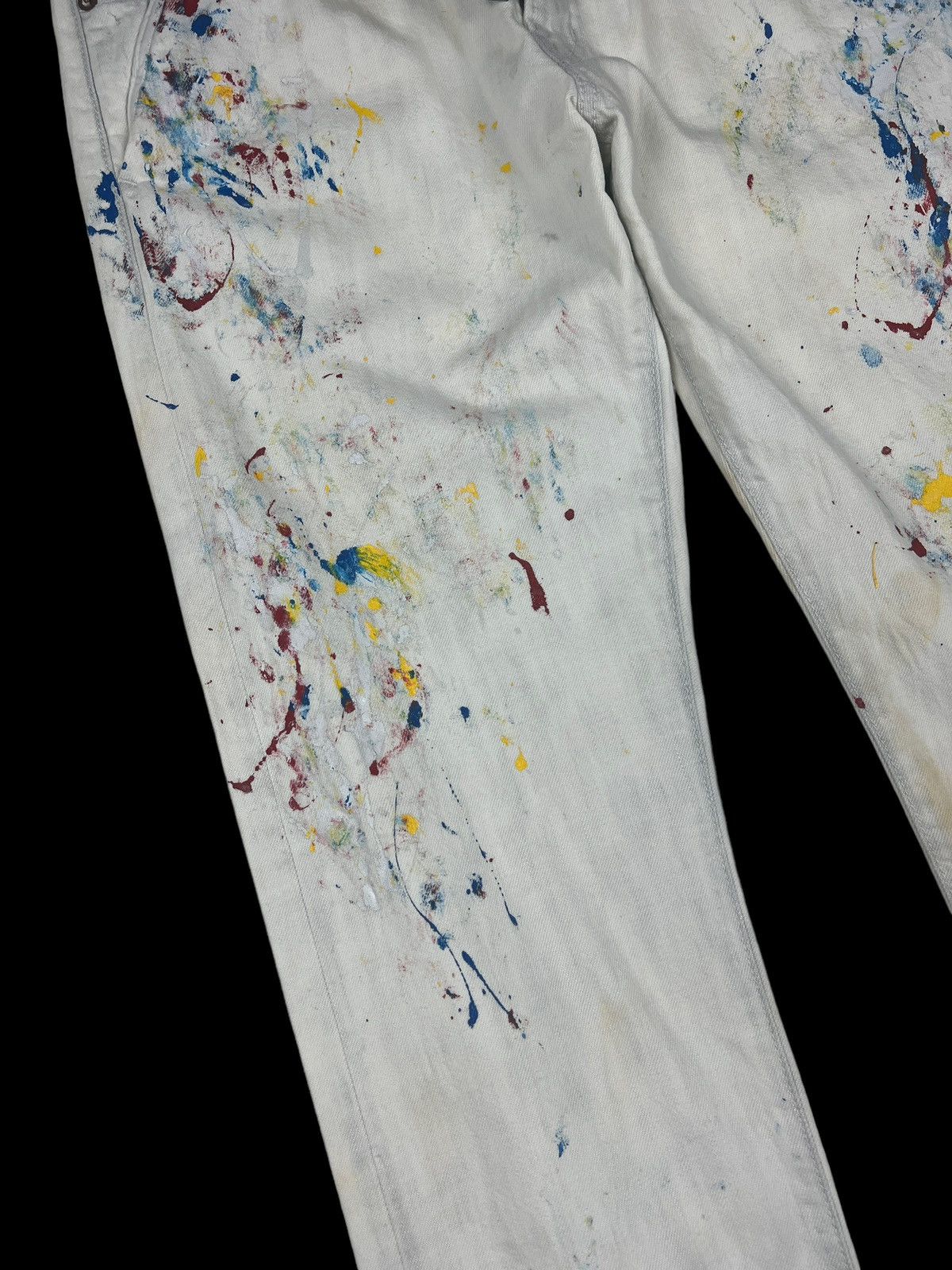 Maison MIHARA YASUHIRO Sample Miharayasuhiro Paint Splatter Denim Size US 32 / EU 48 - 8 Thumbnail