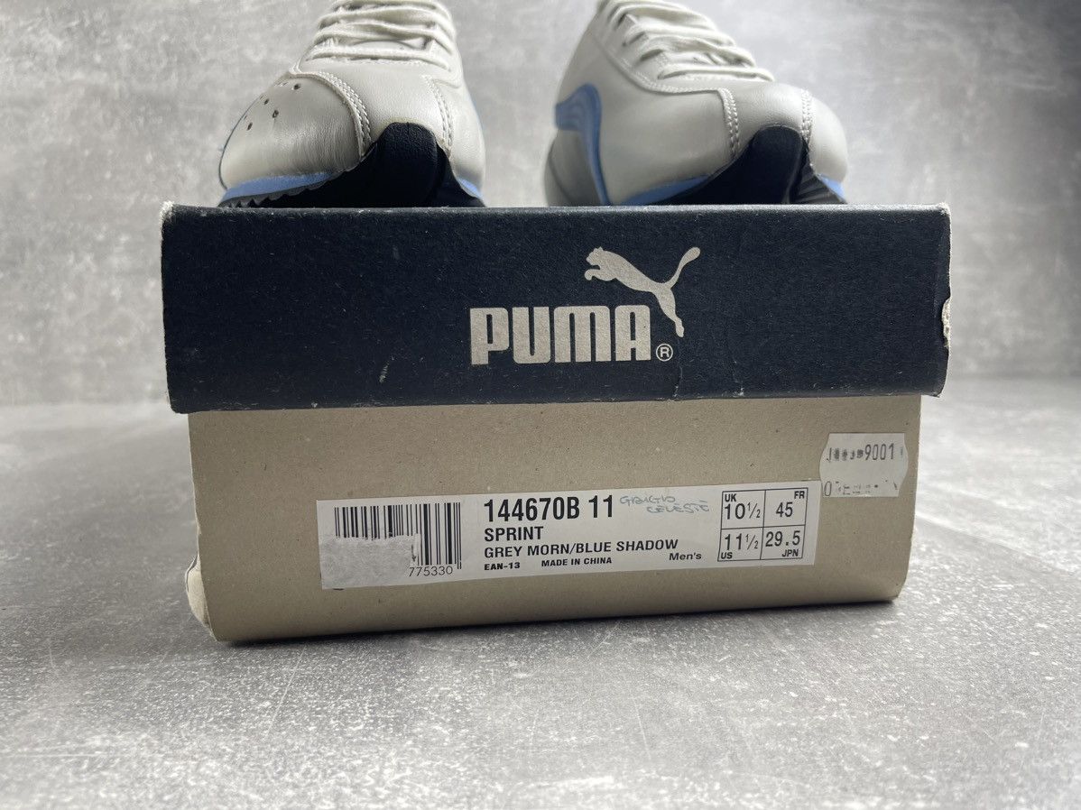 Puma Vintage Puma Sprint Grey Morn Shadow Retro Track Sneakers Size US 11.5 / EU 44-45 - 10 Thumbnail