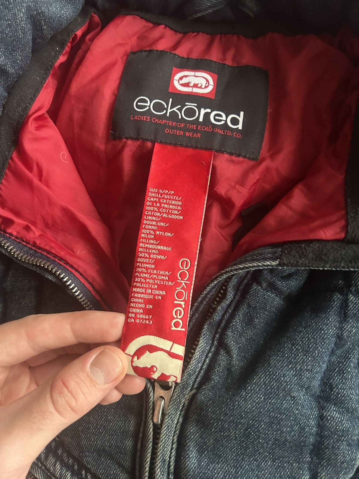 Ecko Unltd. Vintage Ecko Red Miss Sixty Style Cropped Down Jacket Size S Size S / US 4 / IT 40 - 8 Thumbnail