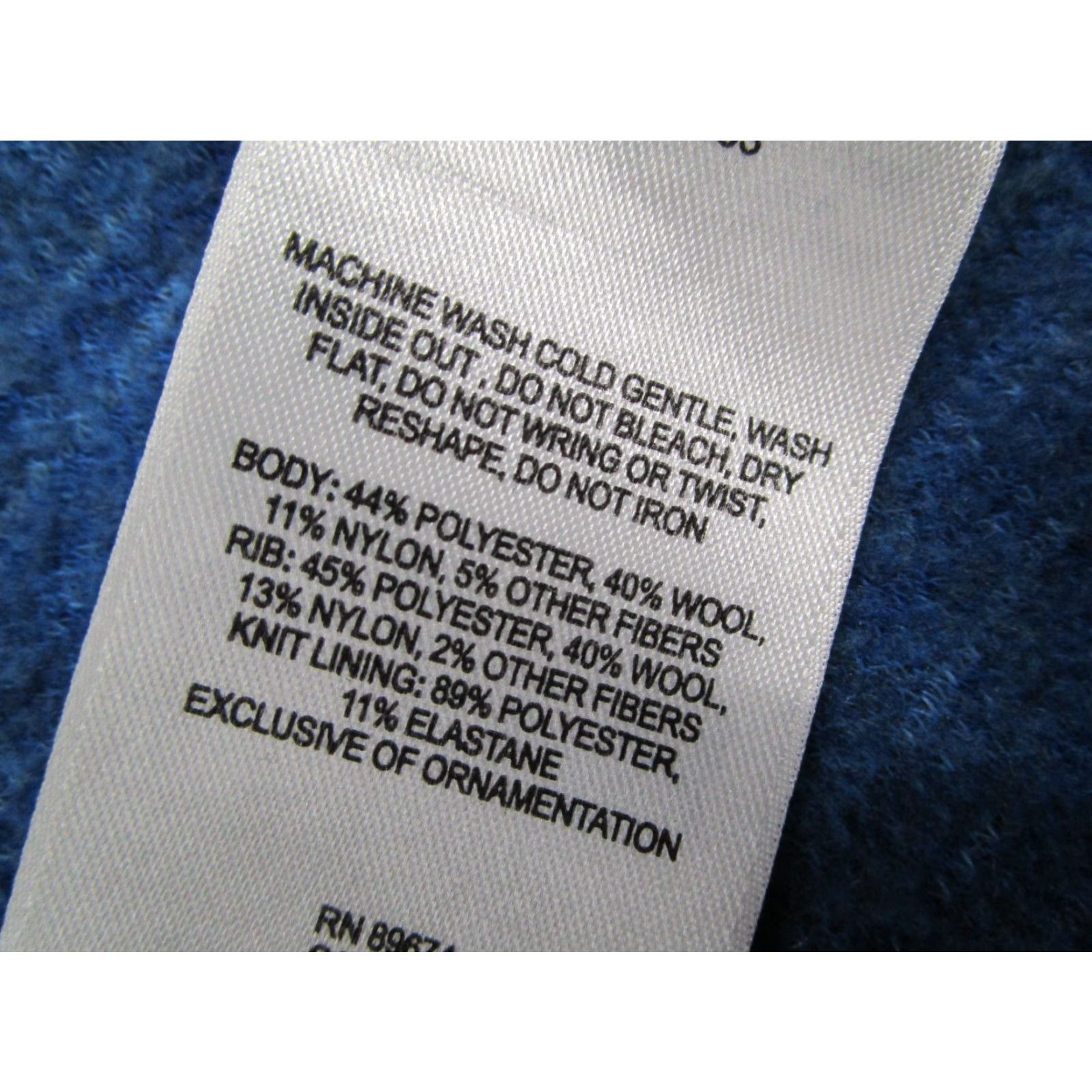 Mountain Hardwear Mountain Hardwear Jacket Womens Small Blue Full Zip Wool Blend Hike Camp Workwear Size S / US 4 / IT 40 - 4 Thumbnail