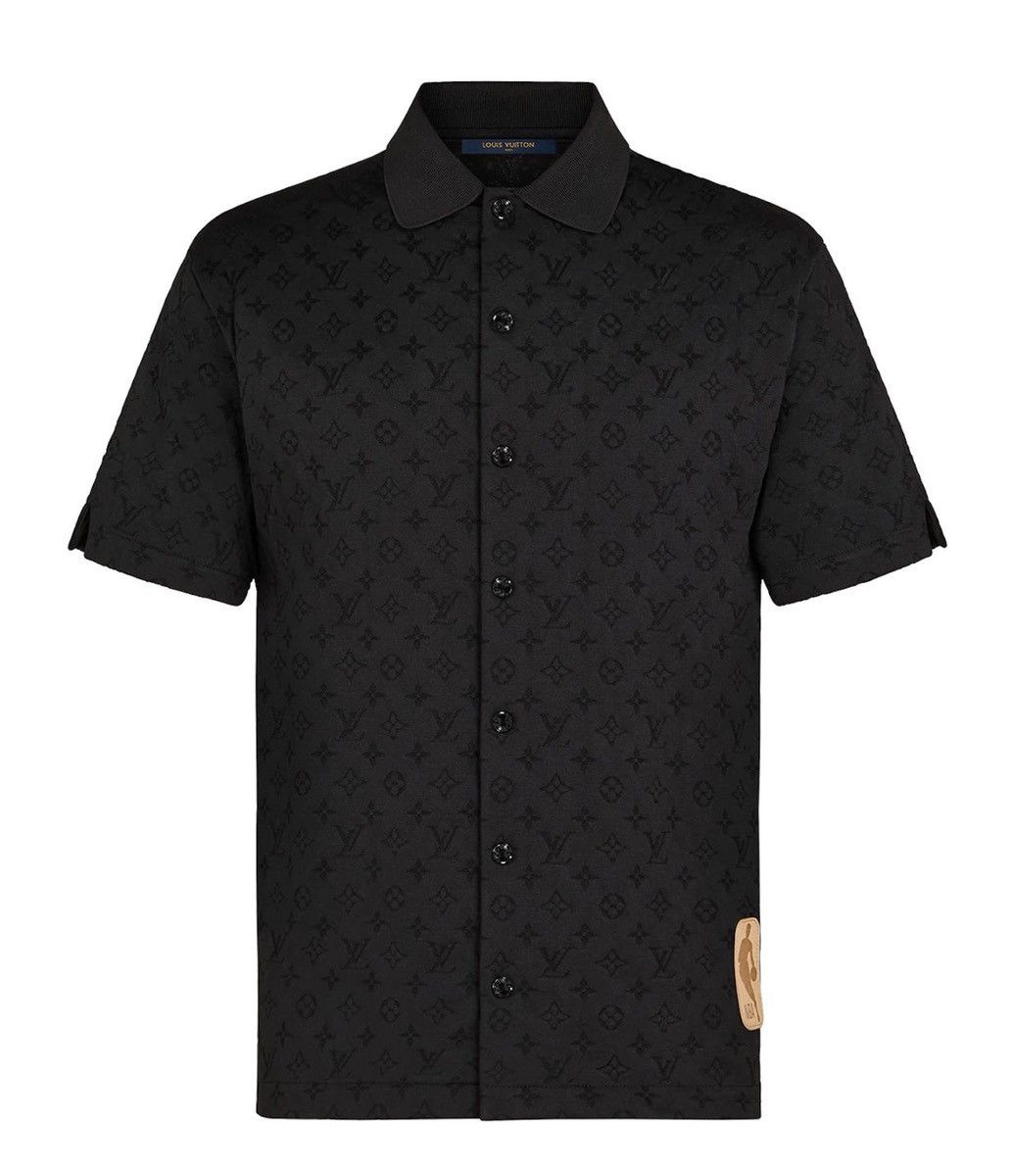 Louis Vuitton × NBA Louis Vuitton NBA Monogram Black Logo Buttoned Shirt Size US M / EU 48-50 / 2 - 1 Thumbnail