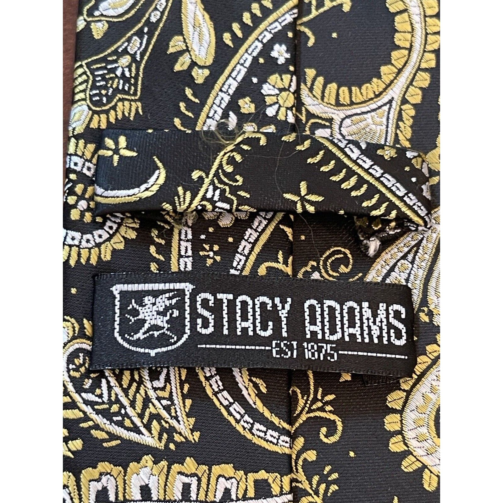 Stacy Adams Stacy Adams Hand Made Black Gold Polyester Made In China Size ONE SIZE - 8 Thumbnail