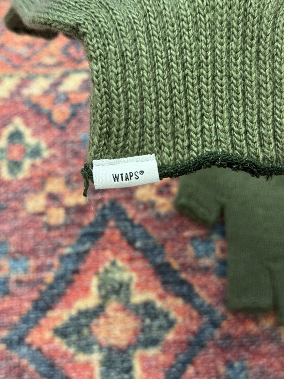 Wtaps WTAPS OLIVE GREEN PRINTED GLOVES Size ONE SIZE - 4 Thumbnail