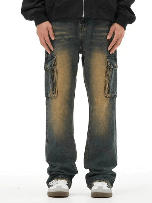 Japanese Brand × Jean Distressed high street vintage pocket casual cargo jeans Size US 32 / EU 48 - 2 Thumbnail