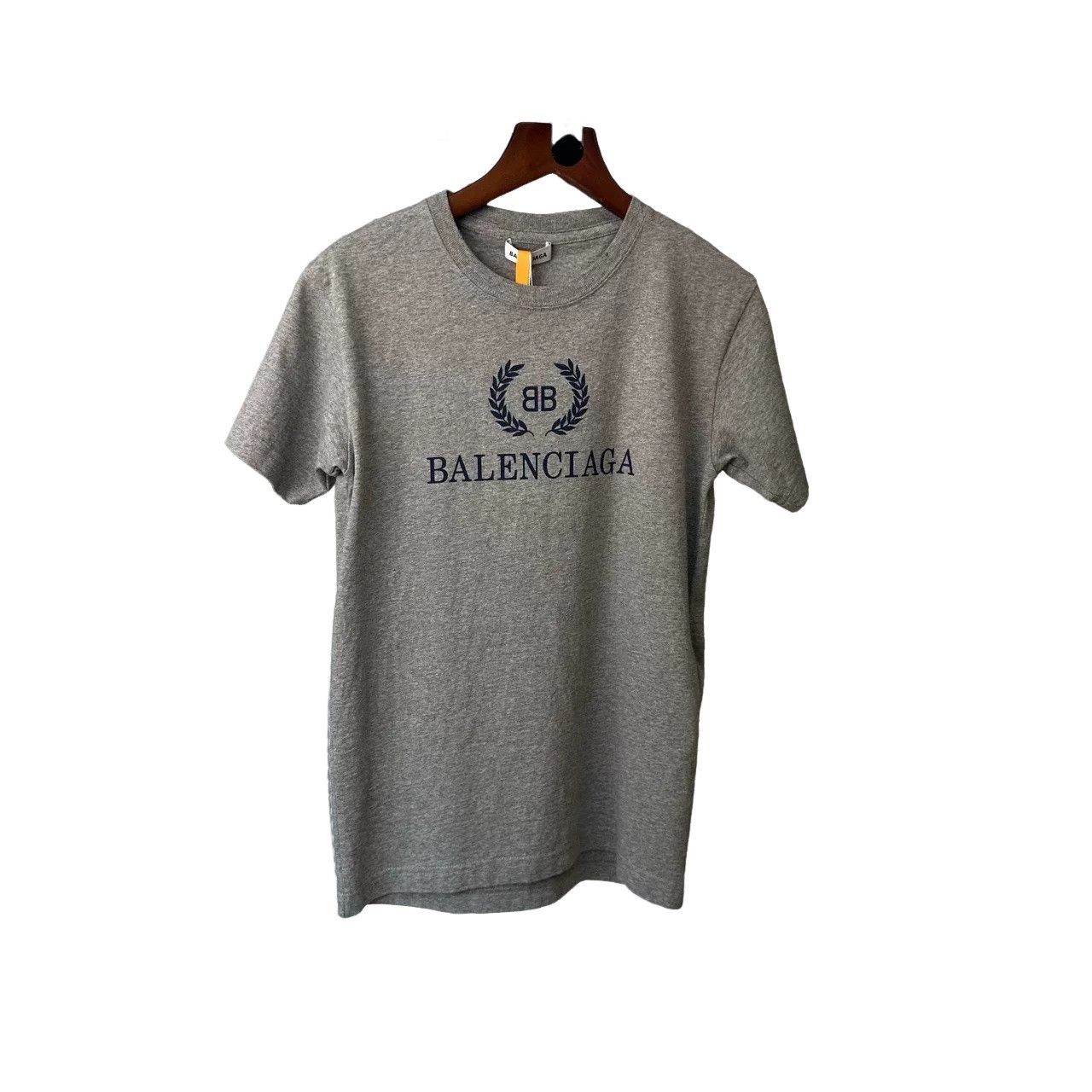 Balenciaga Balenciaga Embroidered Logo T-Shirt Gray Size XS Size US XS / EU 42 / 0 - 1 Thumbnail