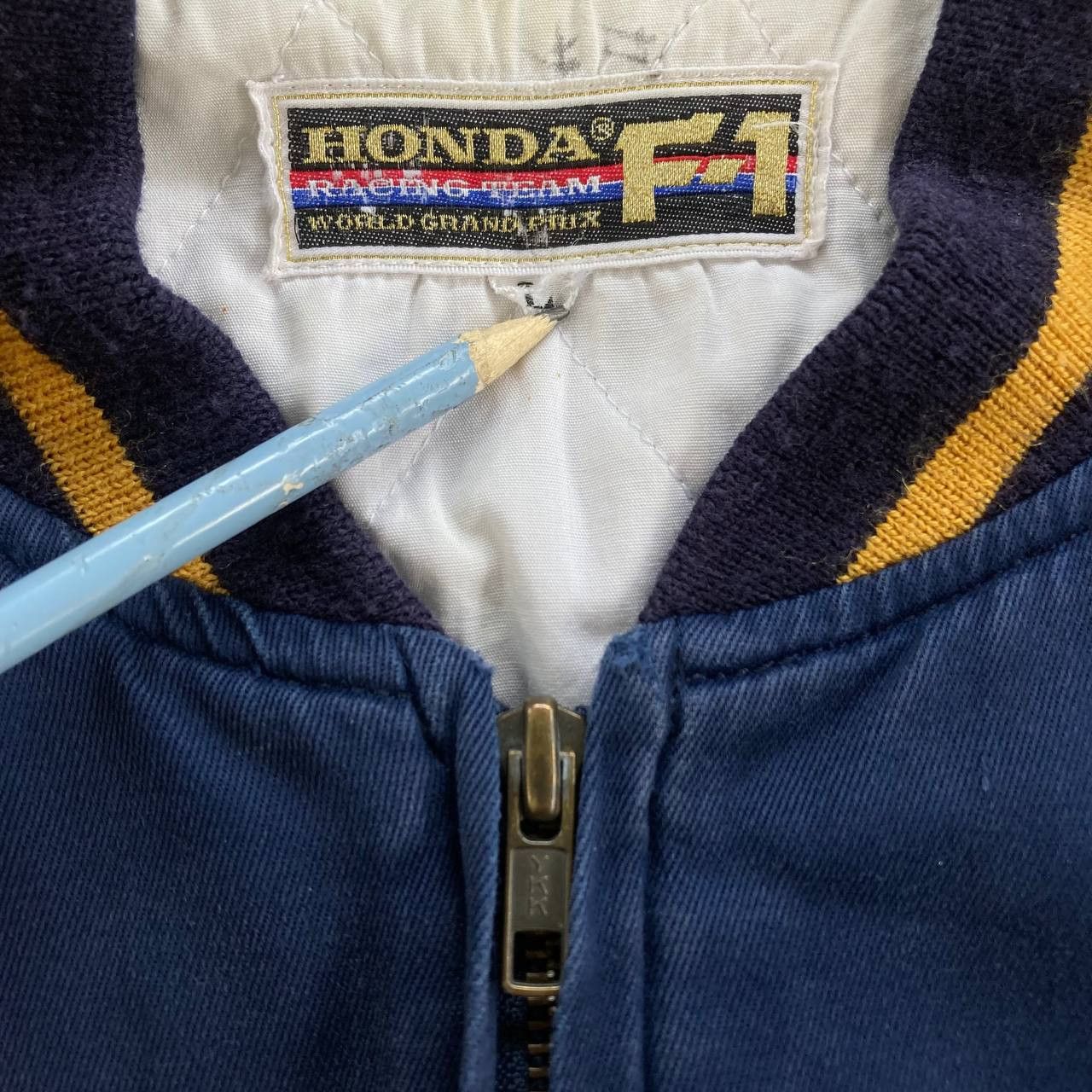 Vintage F1 Honda Championship Quilted Racing Bomber Jacket Size US L / EU 52-54 / 3 - 14 Thumbnail