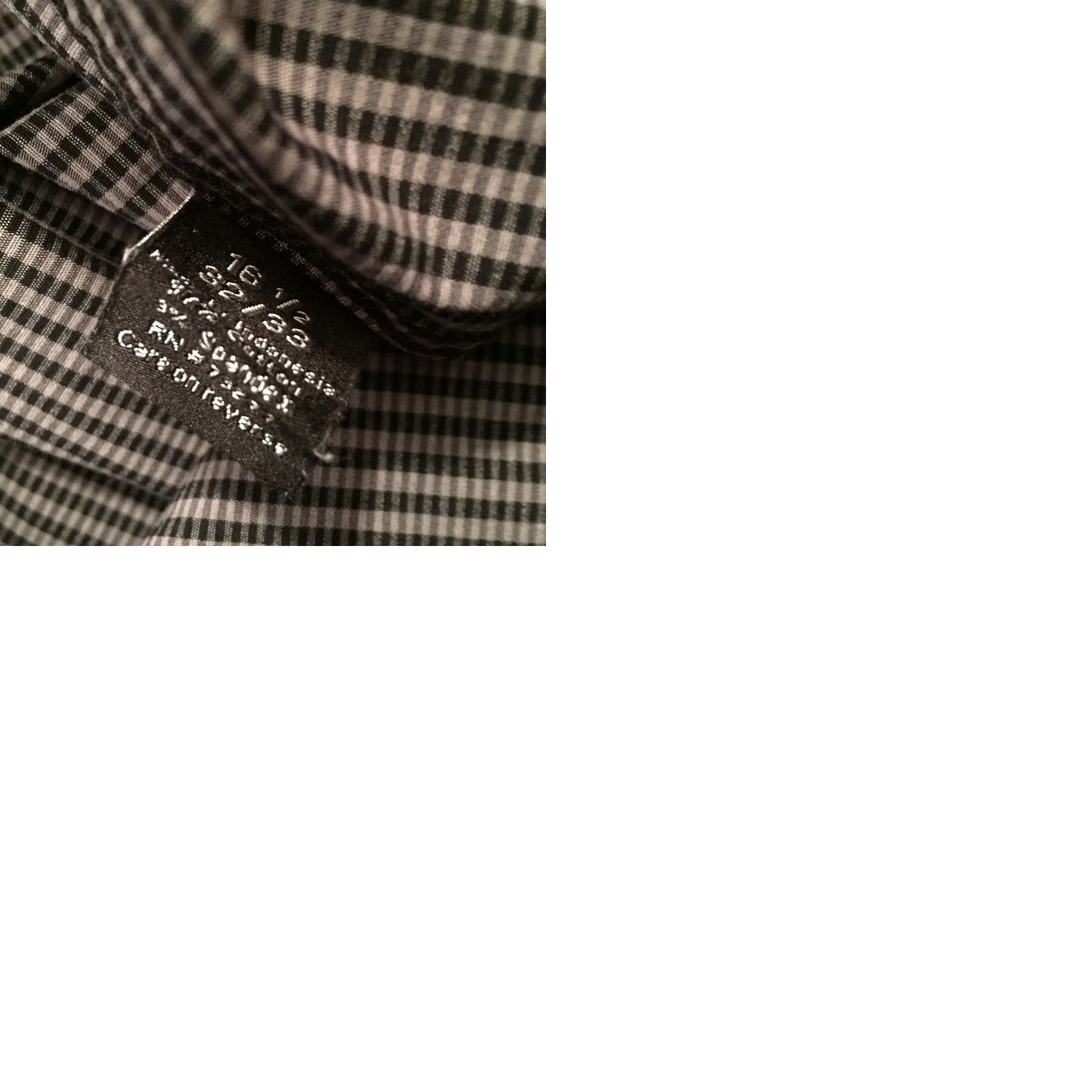 Apt. 9 Apt 9 Shirt Mens 16.5 Slim Fit Gray Plaid Button-Up Long Sleeve Size US XL / EU 56 / 4 - 9 Thumbnail