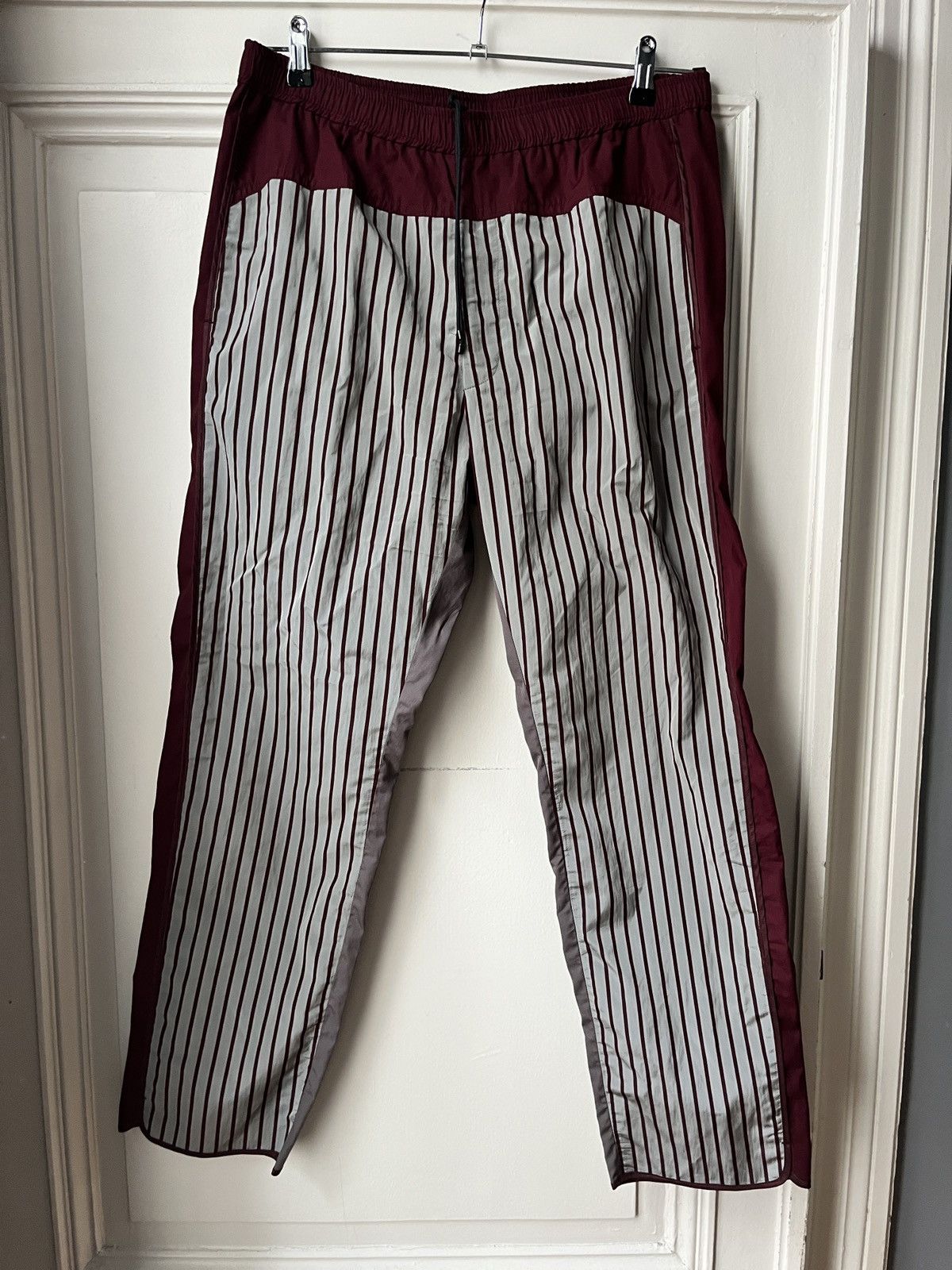 Dries Van Noten Dries van noten Grey Red striped pants Size US 36 / EU 52 - 3 Thumbnail