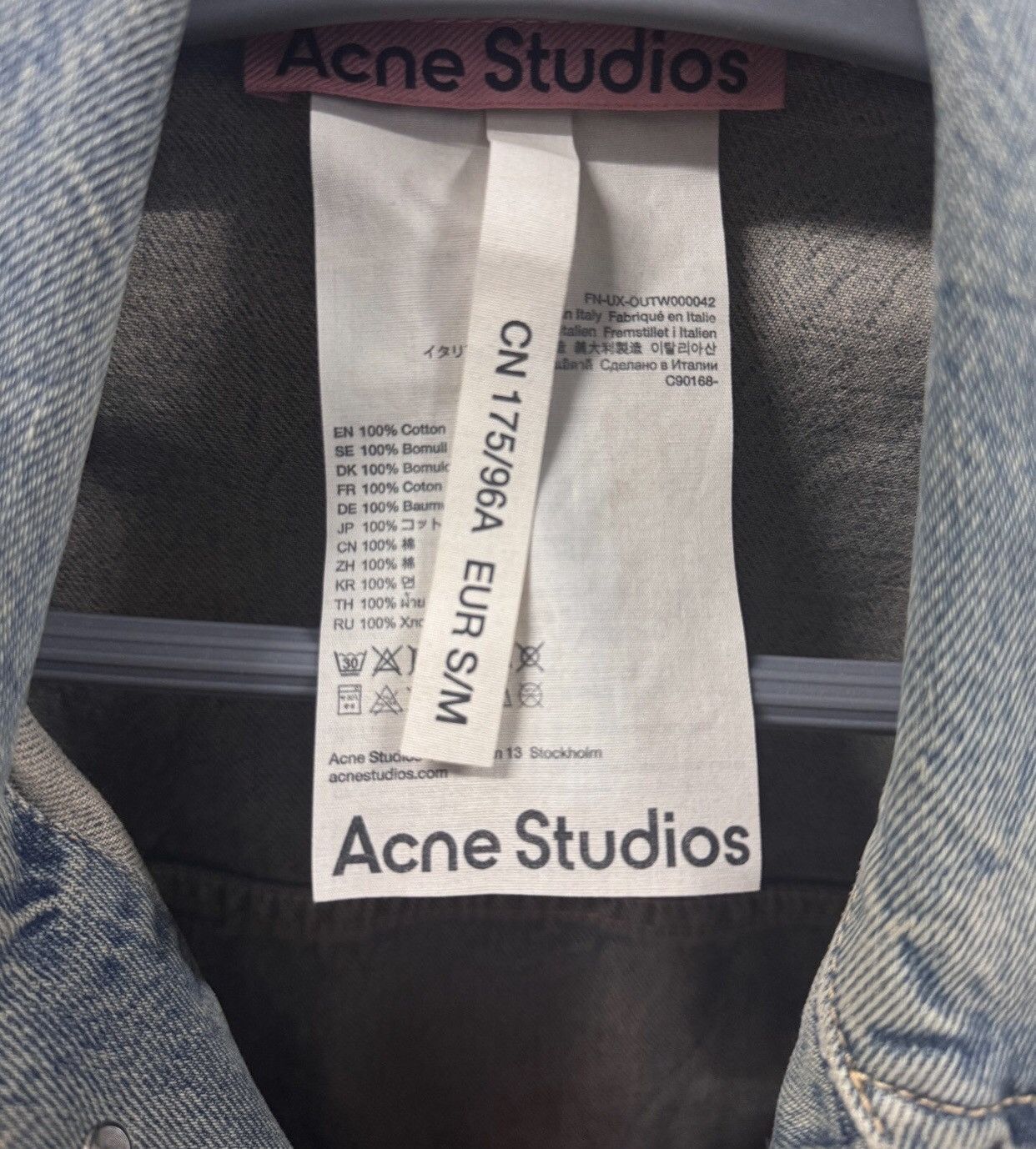 Acne Studios Acne studios Denim jacket 2412-Nextarrow Size US S / EU 44-46 / 1 - 5 Thumbnail