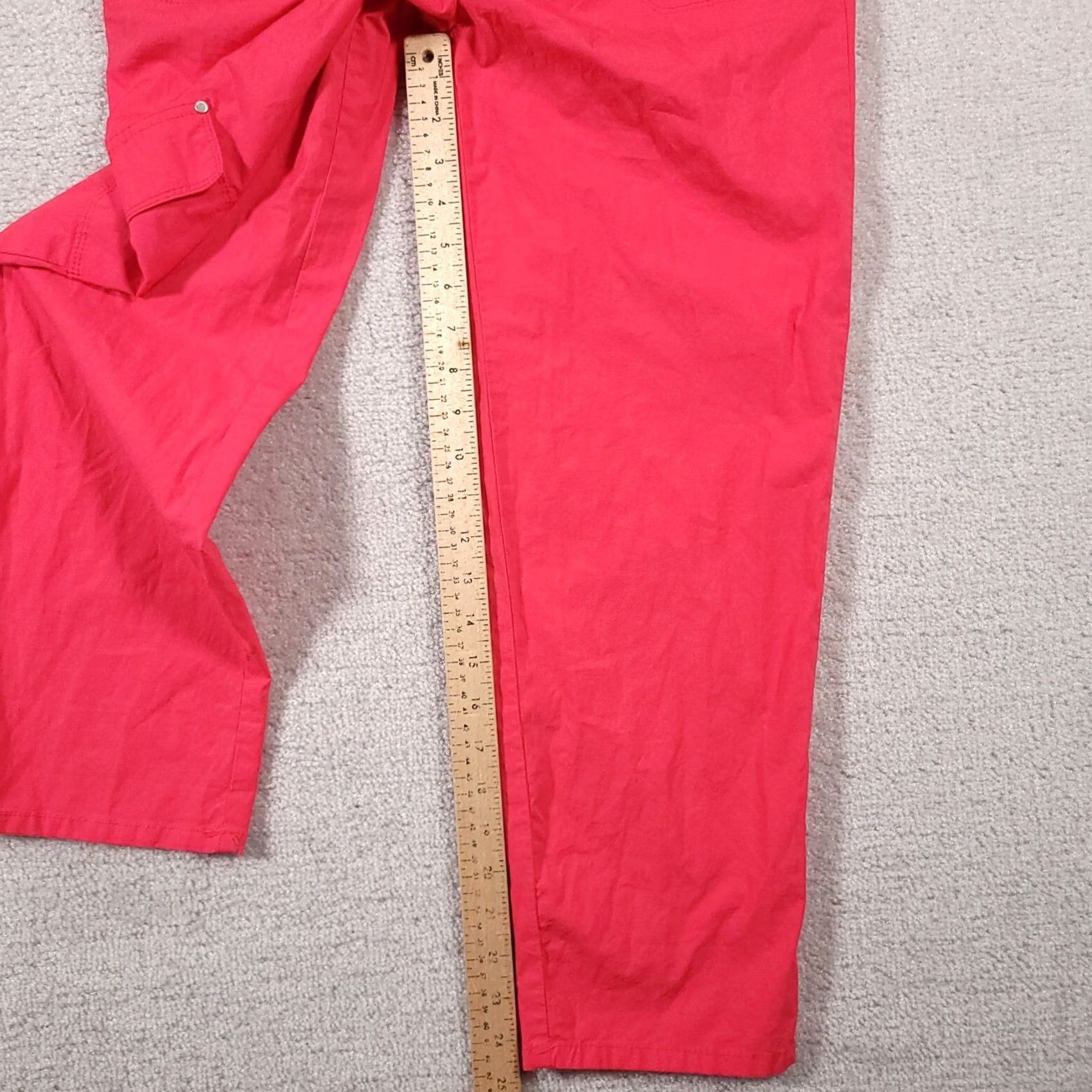 Liz Claiborne Liz Claiborne Capri Pants Women's 10P Petite Pink Stretch Mid-Rise Casual Size 32" / US 10 / IT 46 - 7 Thumbnail