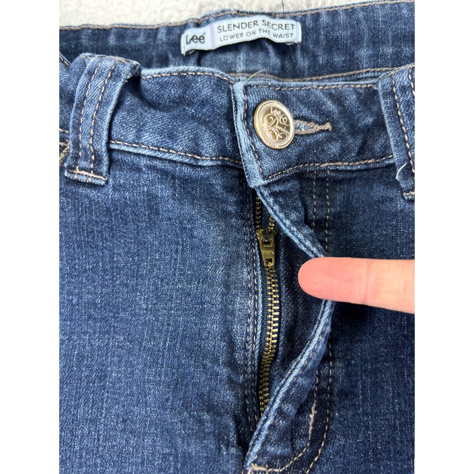 Lee Lee Women's Bootcut Jeans 30x29 Blue Denim Mid Rise Cotton Slim Fit American Style Size 30" / US 8 / IT 44 - 5 Thumbnail