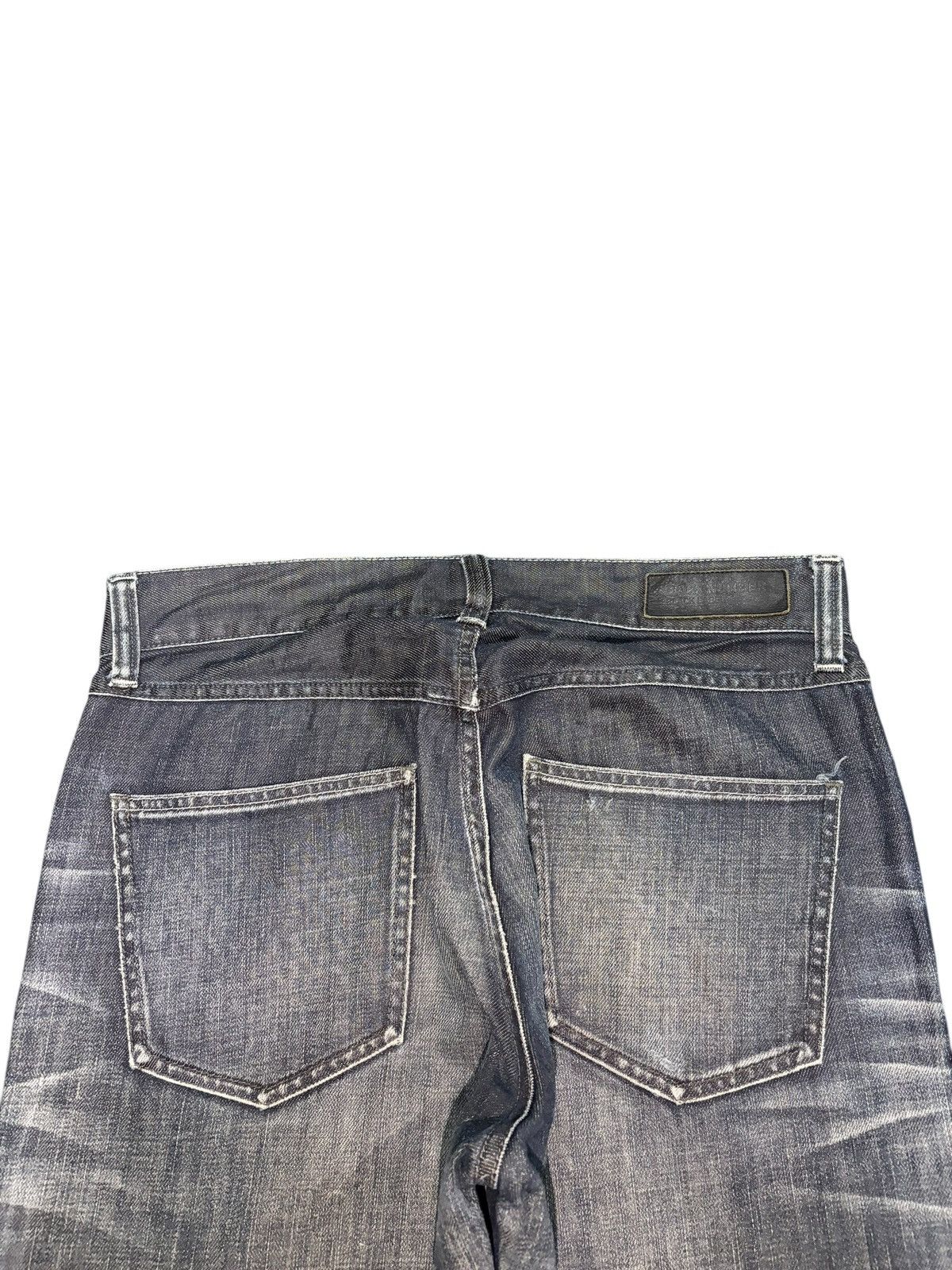 Edwin Vintage Japanese Brand Faded Wash Distress Loose Jeans Size US 31 - 4 Thumbnail
