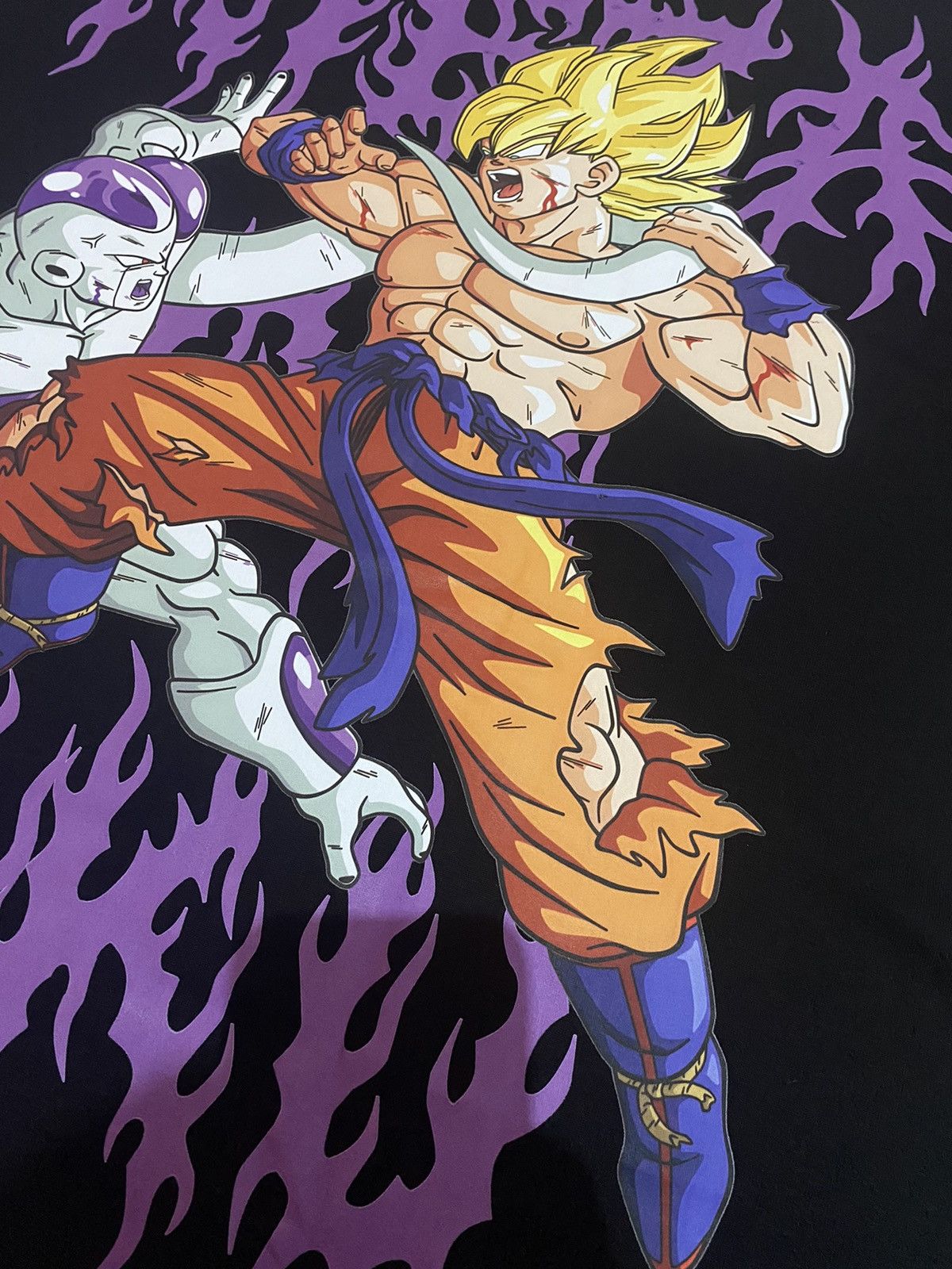 Japanese Brand 🔥RARE🔥 Dragon Ball Z Goku Vs Frieza boot tee anima movie Size US L / EU 52-54 / 3 - 11 Thumbnail
