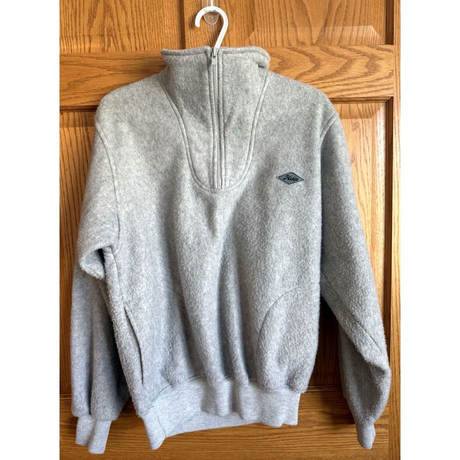 Vintage VINTAGE HOBIE Mens Gray Fleece Pullover Medium 90s Y2K Sporty Size US M / EU 48-50 / 2 - 7 Thumbnail