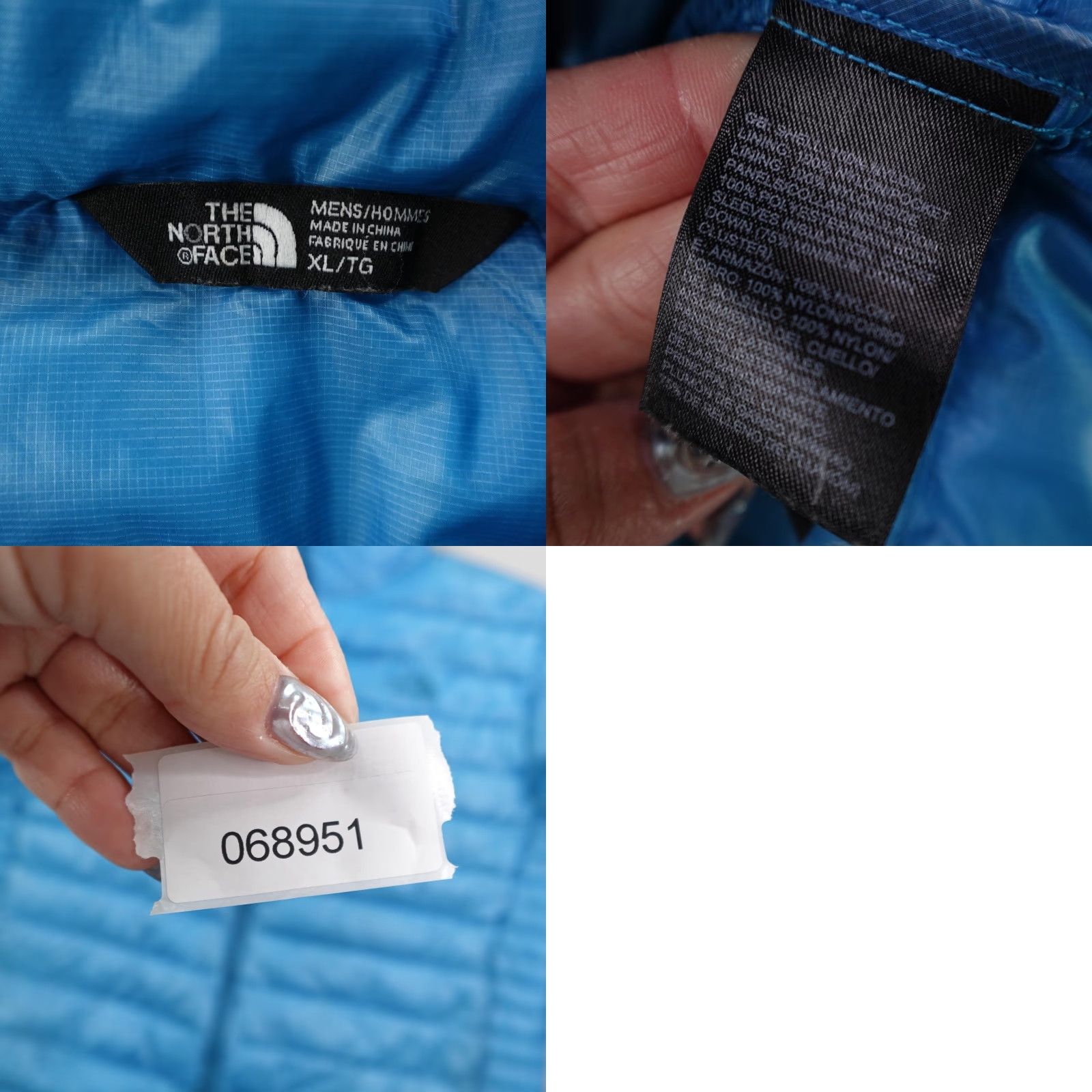 The North Face The North Face Jacket Mens XL Blue 550 Down Puffer Quilted Insulated Full Zip Coat Size US XL / EU 56 / 4 - 9 Thumbnail