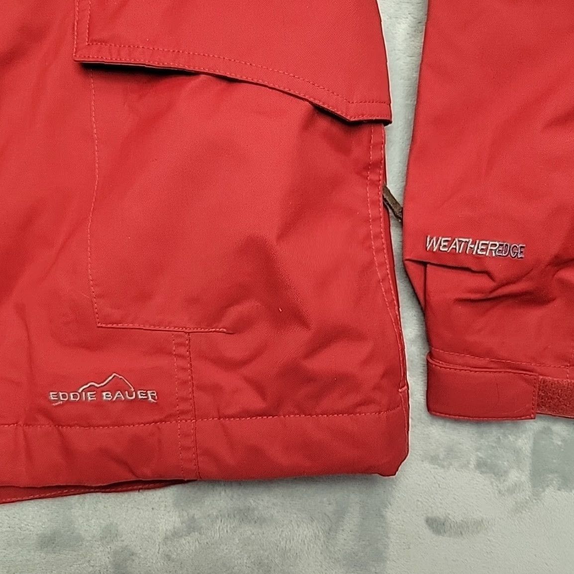 Eddie Bauer Eddie Bauer Jacket Womens Medium Red Weather Edge Hooded Lined Parka Coat Gorp Size M / US 6-8 / IT 42-44 - 2 Thumbnail