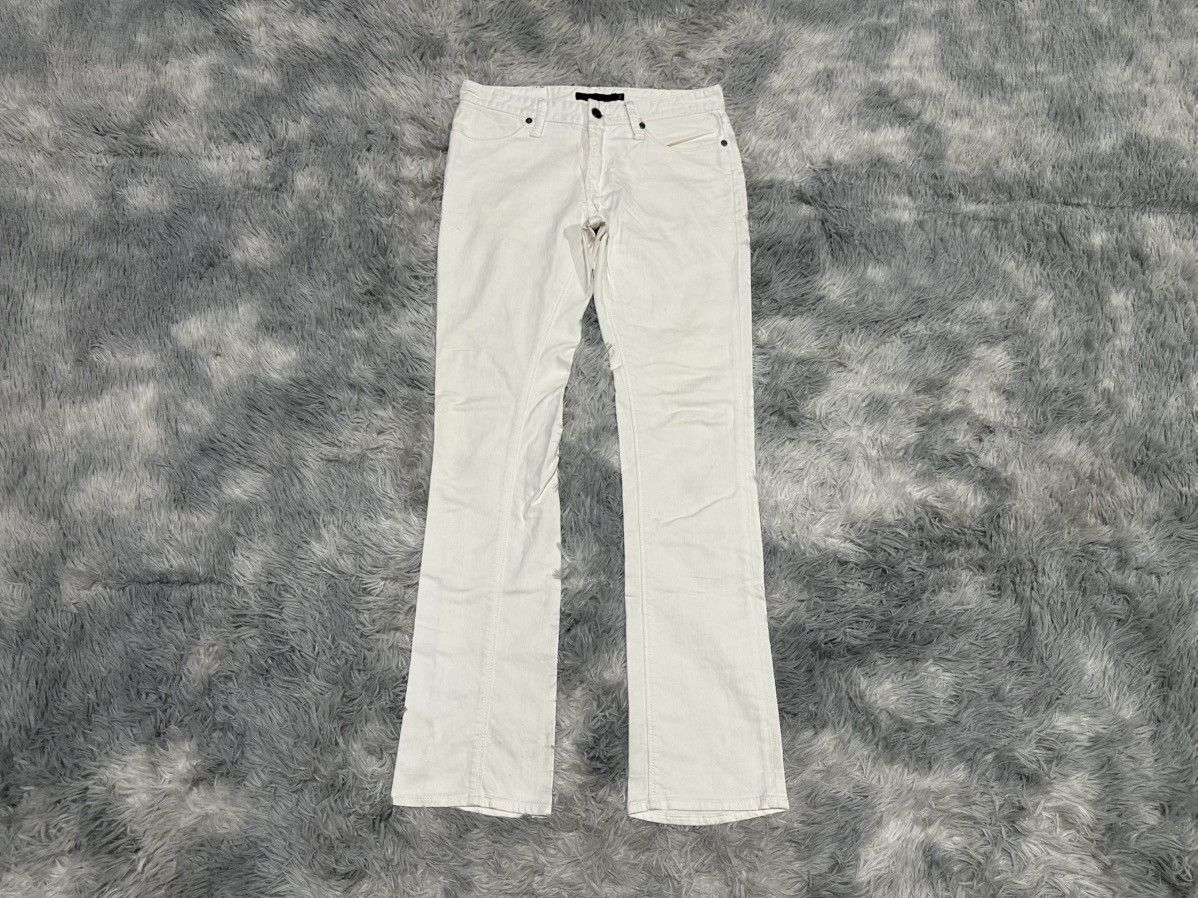 GOSTAR DE FUGA 🔥Y2K Archived Fuga White Denim Goth Punk Size US 31 - 1 Thumbnail