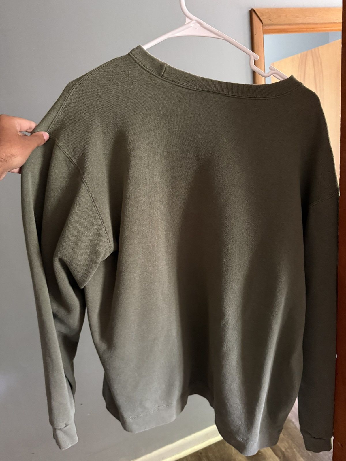 Nike × Vintage Vintage olive green Nike crewneck Size US XL / EU 56 / 4 - 2 Thumbnail